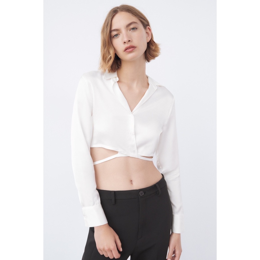 Zara The Melrose Full Length Split Hem Legging Pant - Picture 3 of 14
